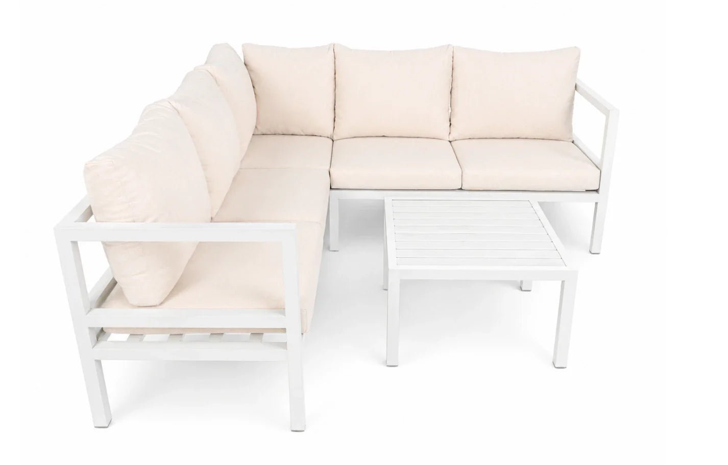 Havana 5 Seater Aluminium Corner Garden Sofa Set | Luxury Home Accessories | Heulog Glow