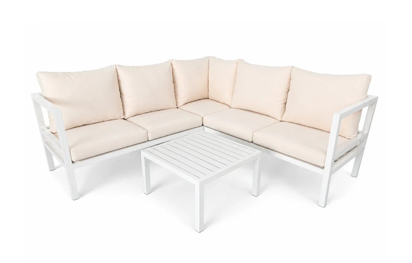 Havana 5 Seater Aluminium Corner Garden Sofa Set | Luxury Home Accessories | Heulog Glow