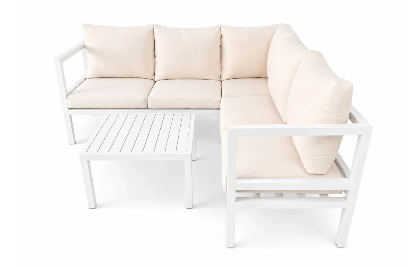 Havana 5 Seater Aluminium Corner Garden Sofa Set | Luxury Home Accessories | Heulog Glow