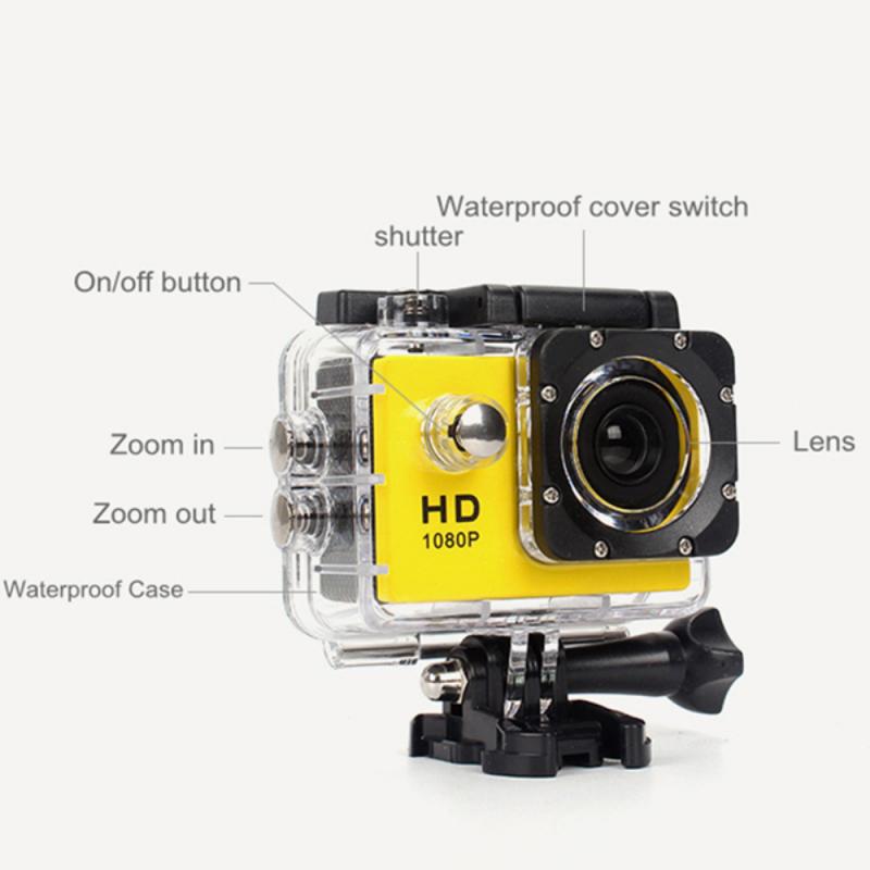 HD High-definition 1080P Action Sports Waterproof DV Camera | Luxury Home Accessories | Heulog Glow