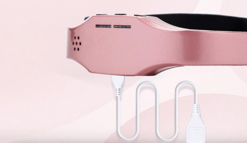 Head Massager Wireless Stress Relief Brain Massage Helmet Unisex Sleep Therapy Device | Luxury Home Accessories | Heulog Glow