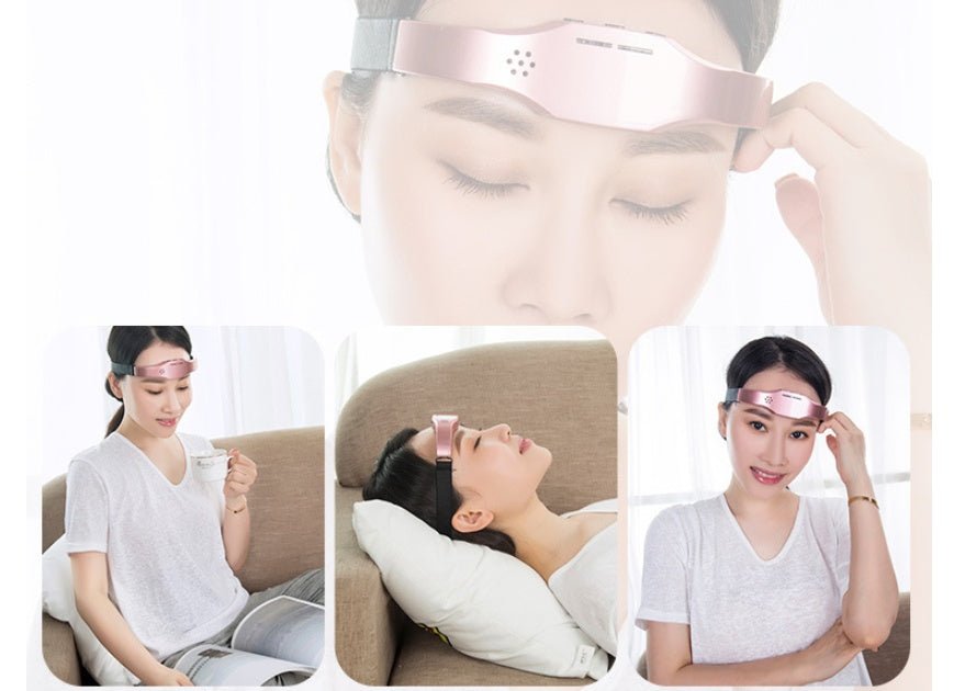 Head Massager Wireless Stress Relief Brain Massage Helmet Unisex Sleep Therapy Device | Luxury Home Accessories | Heulog Glow