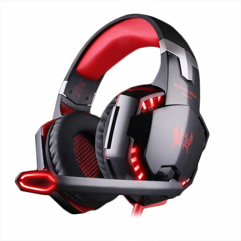 Head-Mounted Heavy Bass Gaming Headset With Microphone Noise Reduction | Luxury Home Accessories | Heulog Glow