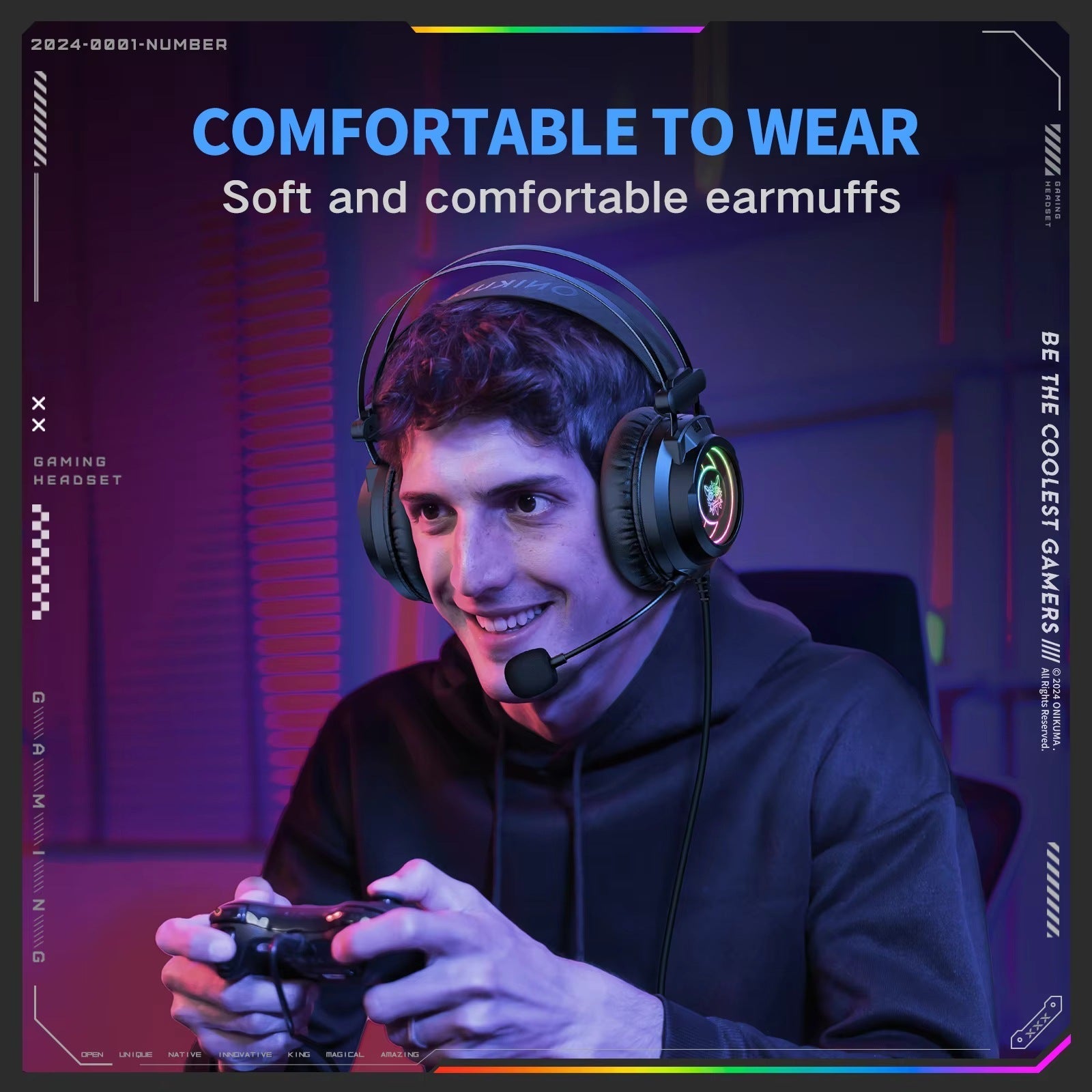 Headphones Laptop Gaming Infinite Surround Headphones | Luxury Home Accessories | Heulog Glow
