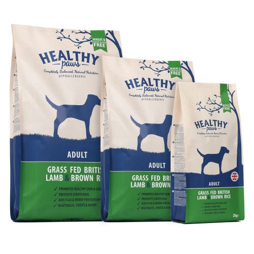 Healthy Paws Grass Fed British Lamb & Brown Rice Adult 6KG | Luxury Home Accessories | Heulog Glow