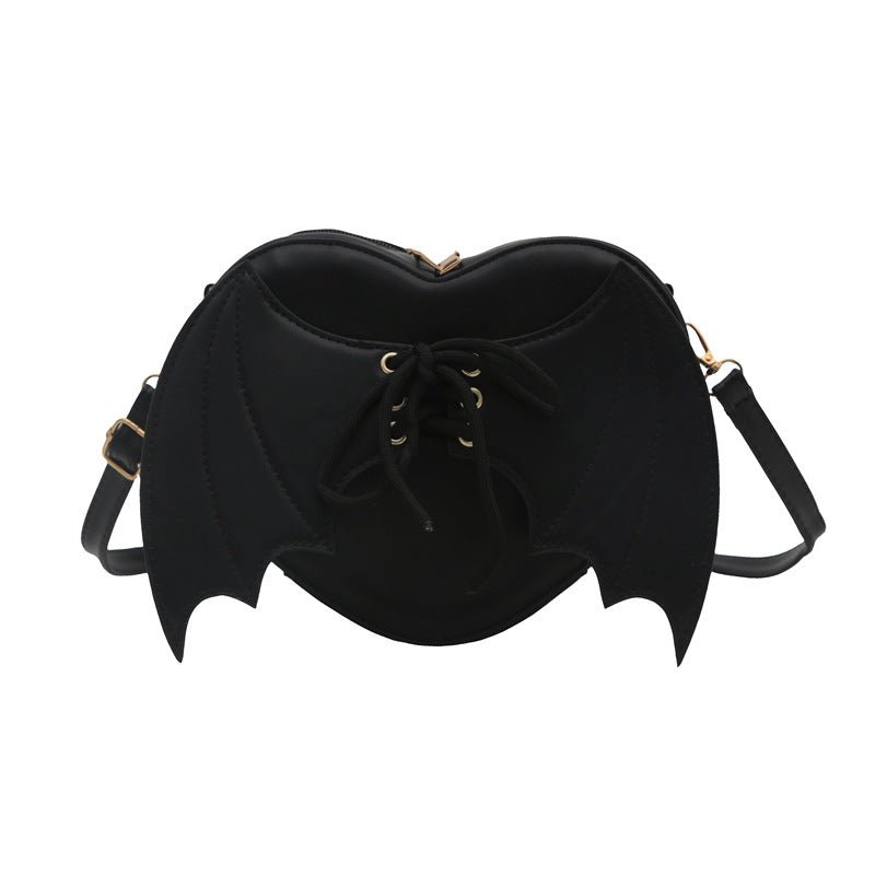 Heart Shape Bag Strap Design Bat Wings One Shoulder Crossbody Bag | Luxury Home Accessories | Heulog Glow