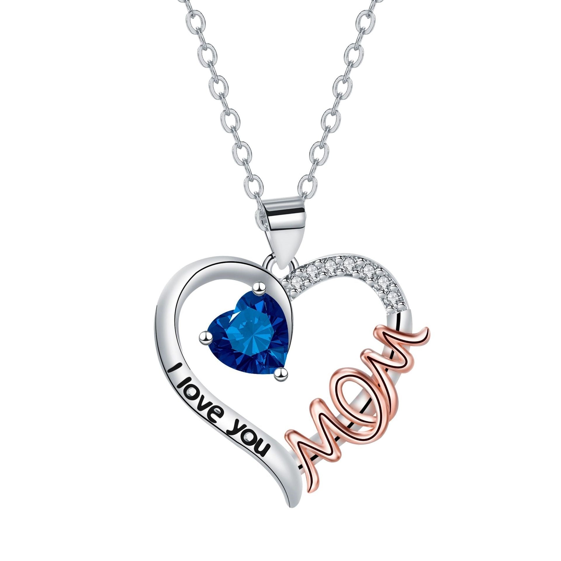 Heart-shaped Mom Necklace Mother's Day Gift | Luxury Home Accessories | Heulog Glow