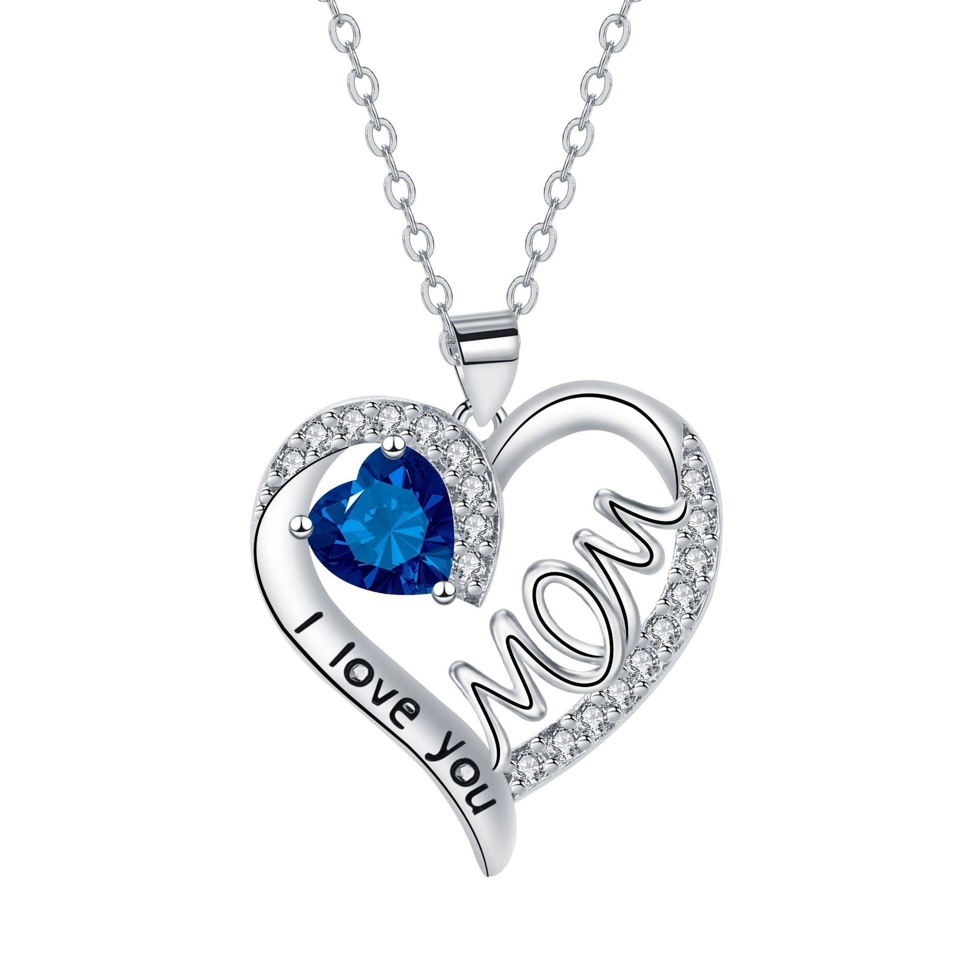 Heart-shaped MOM Necklace Mother's Day Gift | Luxury Home Accessories | Heulog Glow