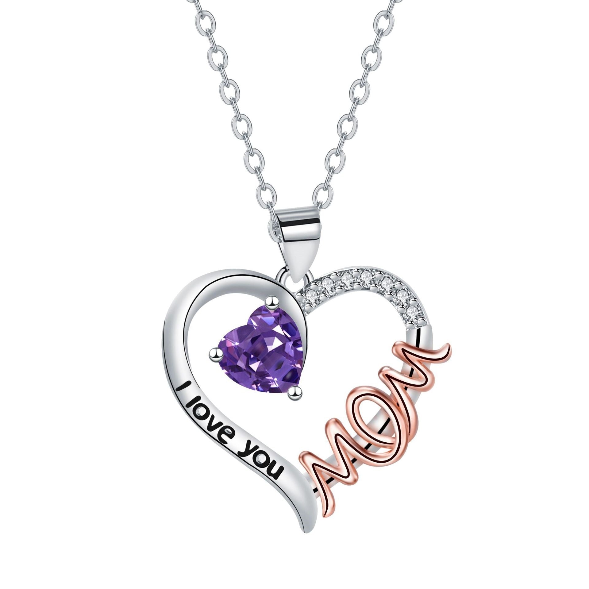 Heart-shaped Mom Necklace Mother's Day Gift | Luxury Home Accessories | Heulog Glow