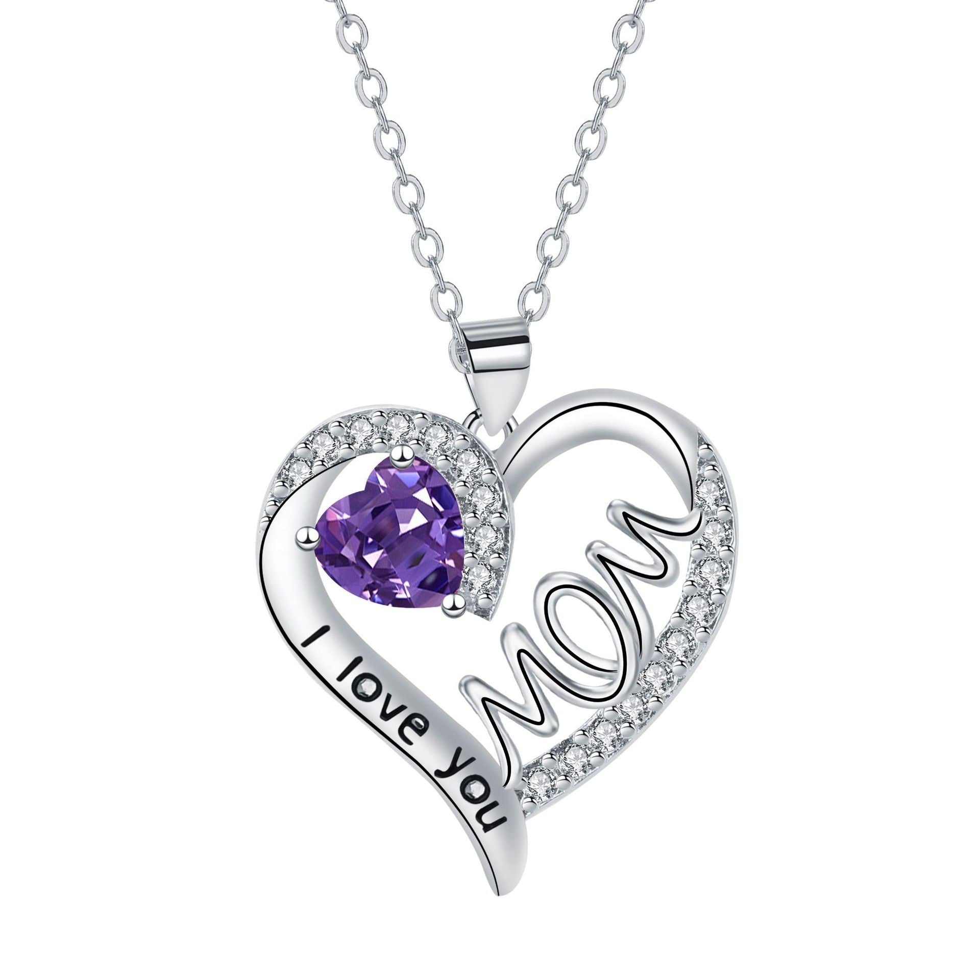 Heart-shaped MOM Necklace Mother's Day Gift | Luxury Home Accessories | Heulog Glow