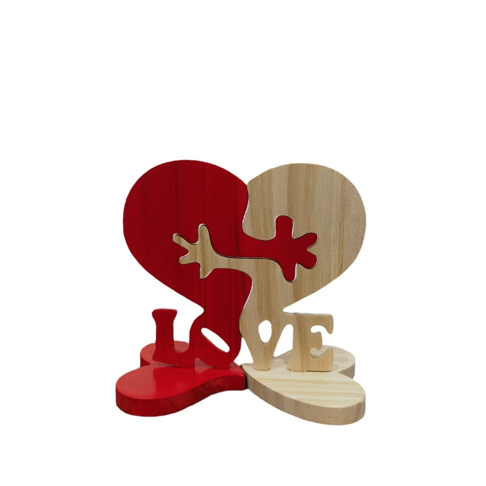 Heart-shaped Wooden Decoration Valentine's Day Gift | Luxury Home Accessories | Heulog Glow