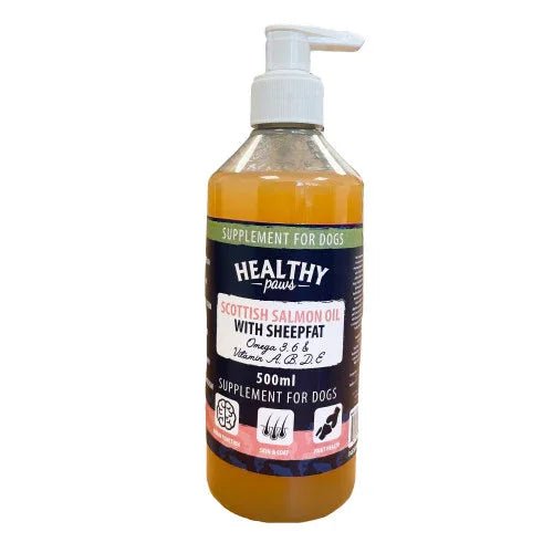 Heathly Paws Scottish Salmon Oil with Sheepfat 500ml | Luxury Home Accessories | Heulog Glow