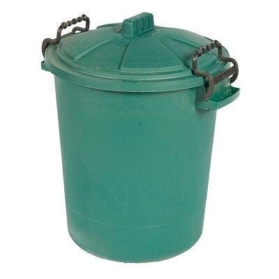 Heavy Duty Dustbin & Lid with Clip 50 litre Green | Luxury Home Accessories | Heulog Glow