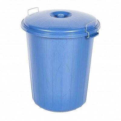 Heavy Duty Dustbin & Lid with Clip 70 litre Blue | Luxury Home Accessories | Heulog Glow
