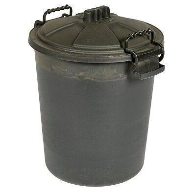 Heavy Duty Dustbin with Clip 50 litre Black | Luxury Home Accessories | Heulog Glow