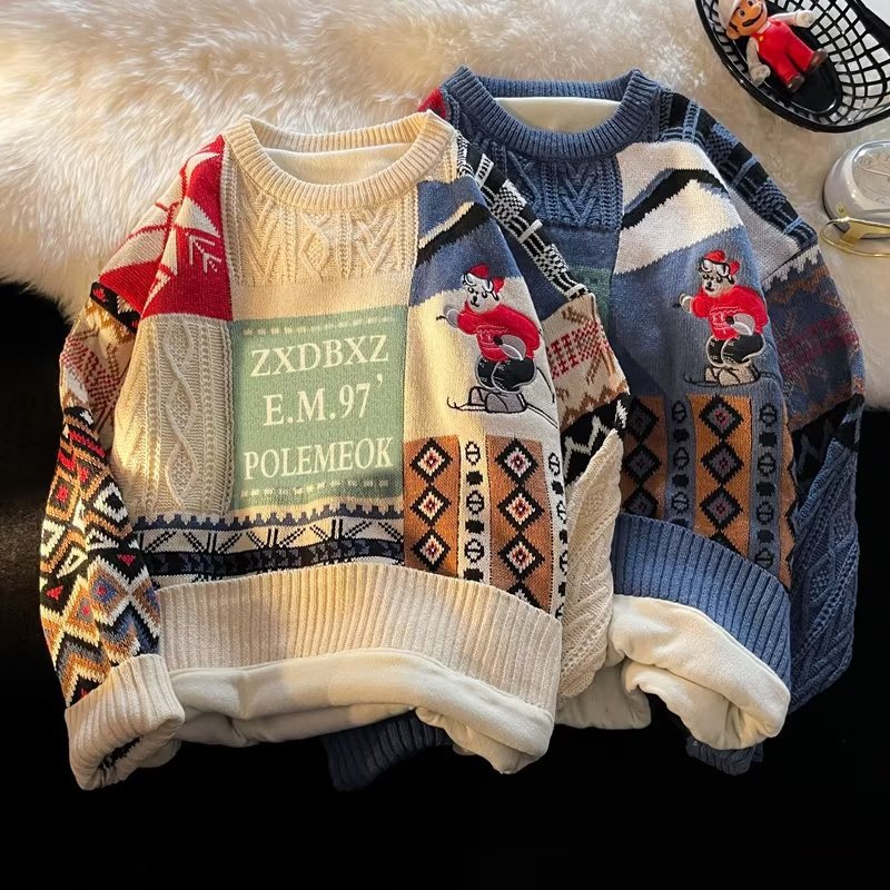 Heavy Velvet Thickening Sweater Men's Winter Fashionable Coat | Luxury Home Accessories | Heulog Glow