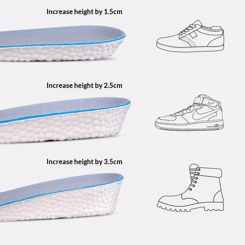 Height Increasing Insoles For Men Full Cushion With Hard Base No Collapse | Luxury Home Accessories | Heulog Glow