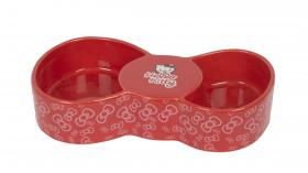 Hello Kitty Bowtastic Ceramic 2 Section Feeding Bowl | Luxury Home Accessories | Heulog Glow