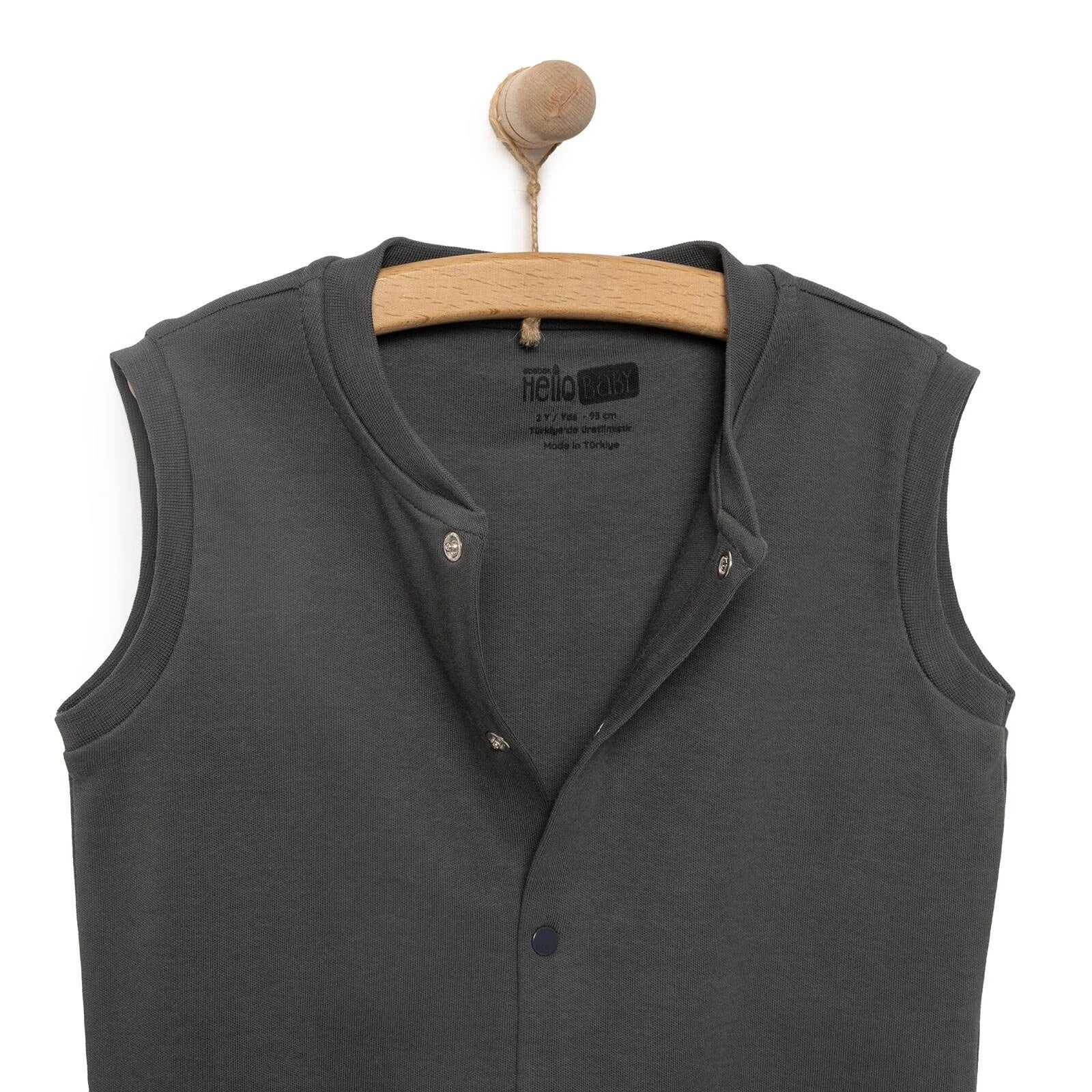 HelloBaby Baby Boy Ribbed Cardigan - Dark Grey | Luxury Home Accessories | Heulog Glow