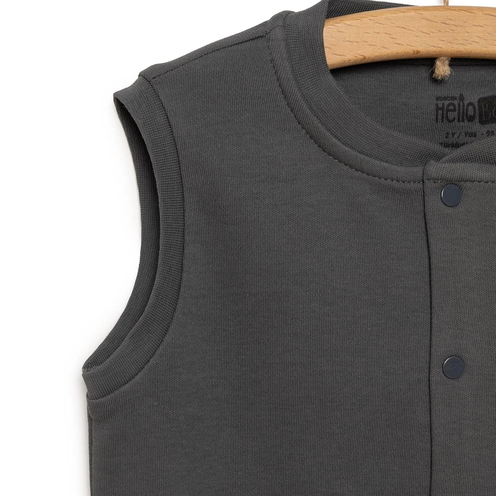 HelloBaby Baby Boy Ribbed Cardigan - Dark Grey | Luxury Home Accessories | Heulog Glow