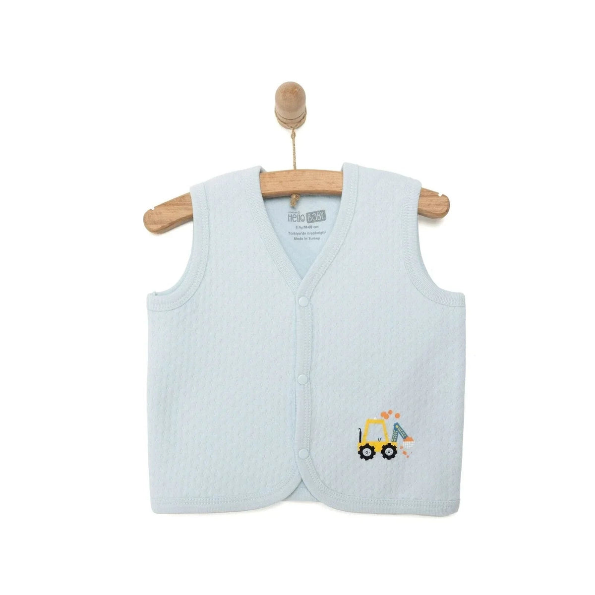 HelloBaby Boy Quilted Vest - Light Blue | Luxury Home Accessories | Heulog Glow
