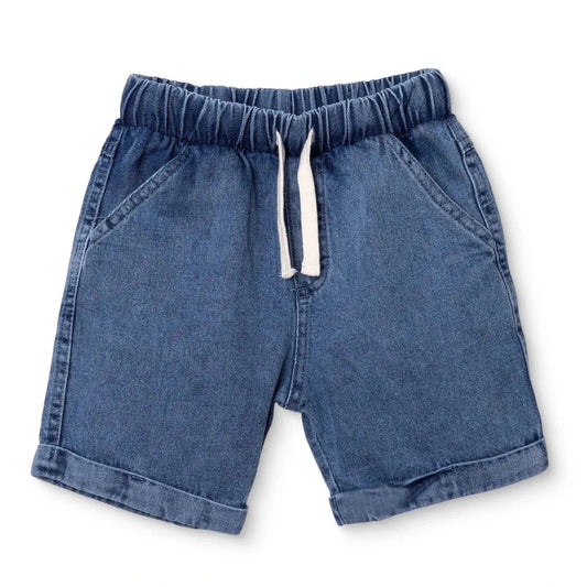 HelloBaby Boys Denim Shorts Lace-up Little Sailor Above the Knee - Blue | Luxury Home Accessories | Heulog Glow