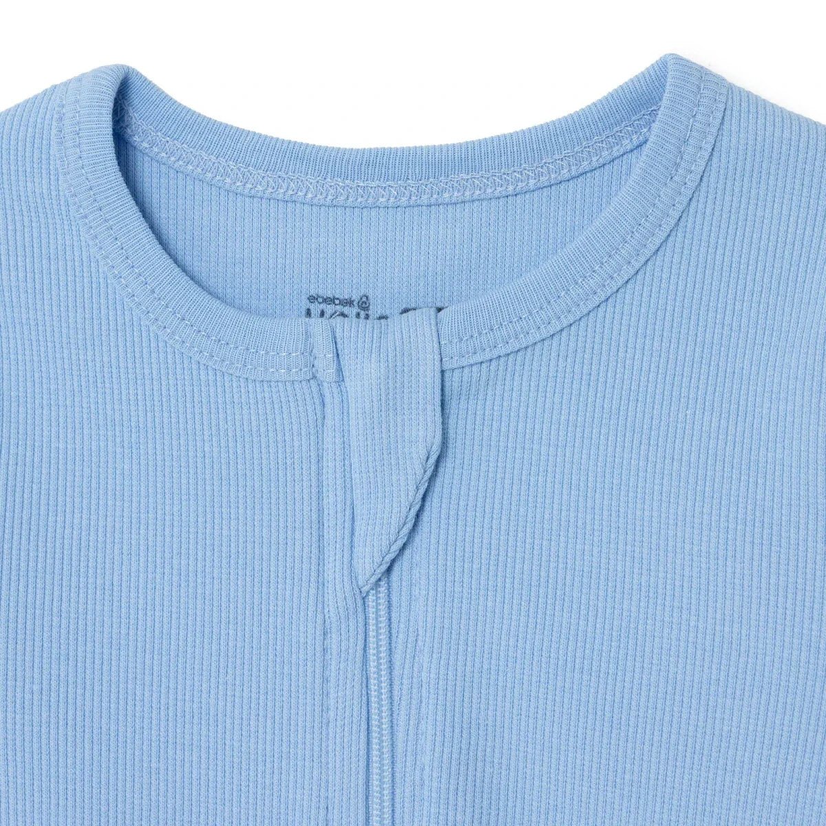 HelloBaby Boys Footed Sleepsuit Zip Fastening Crew Neck Full Length Long Sleeve - Blue | Luxury Home Accessories | Heulog Glow