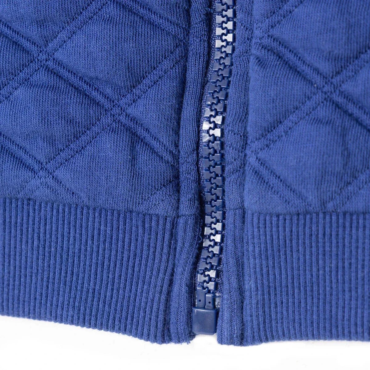 HelloBaby Boys Quilted Cardigan Nautical Print Zip Fastening Little Sailor Crew Neck Long Sleeve - Navy Blue | Luxury Home Accessories | Heulog Glow