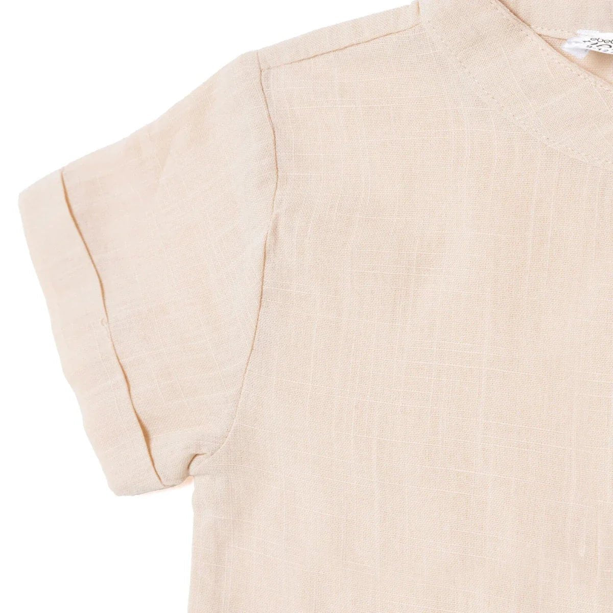 HelloBaby Boys Shirt Nautical Print Buttoned Little Sailor Mandarin Collar Long Sleeve - Beige | Luxury Home Accessories | Heulog Glow