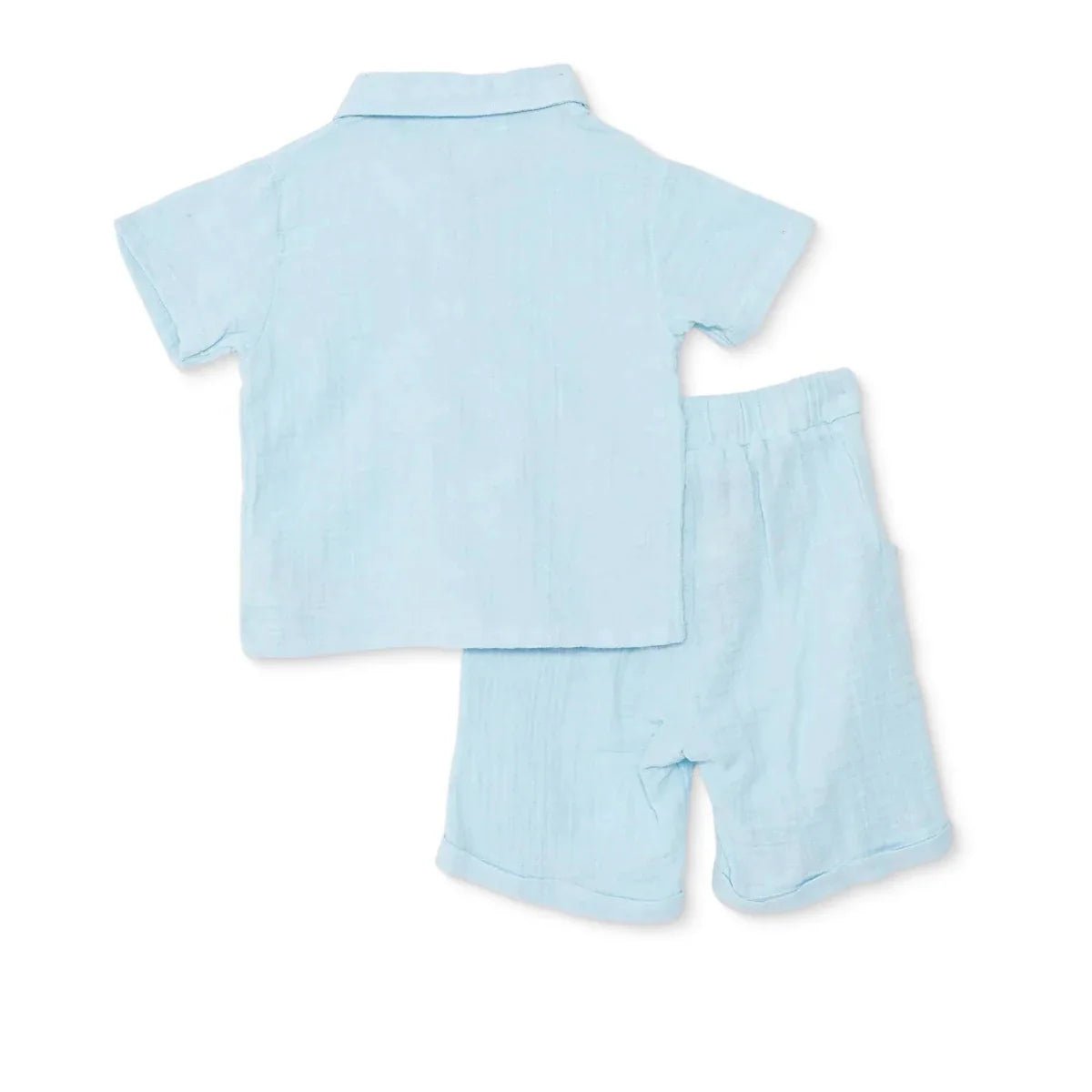 HelloBaby Boys Shirt & Shorts Set Buttoned Little Sailor Shirt Collar Above the Knee Short Sleeve - Blue | Luxury Home Accessories | Heulog Glow