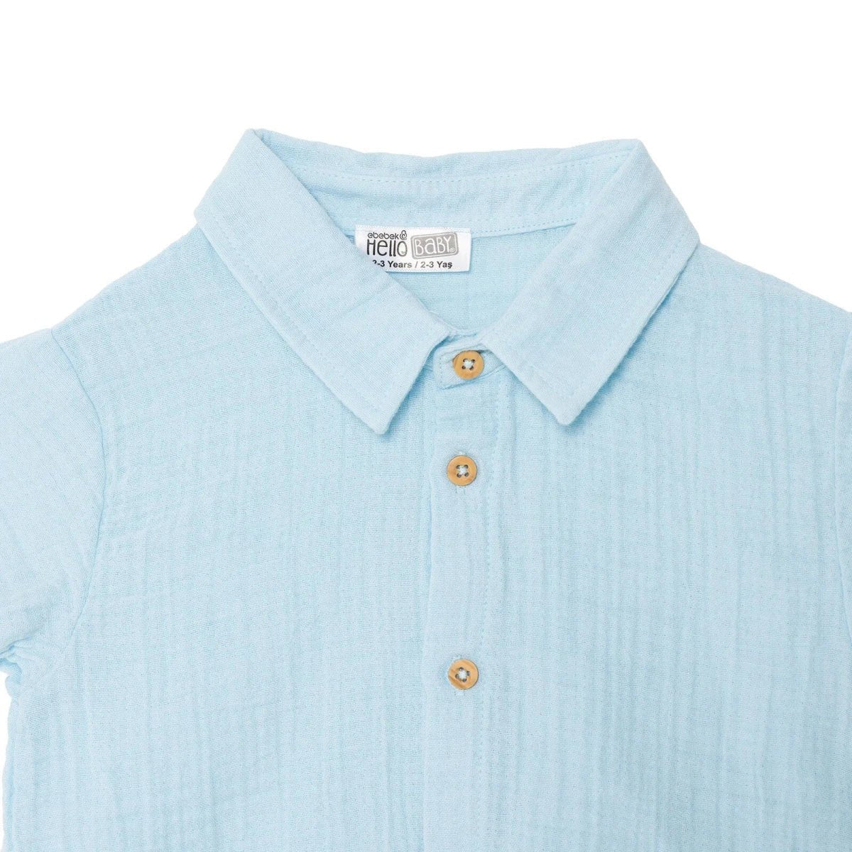 HelloBaby Boys Shirt & Shorts Set Buttoned Little Sailor Shirt Collar Above the Knee Short Sleeve - Blue | Luxury Home Accessories | Heulog Glow