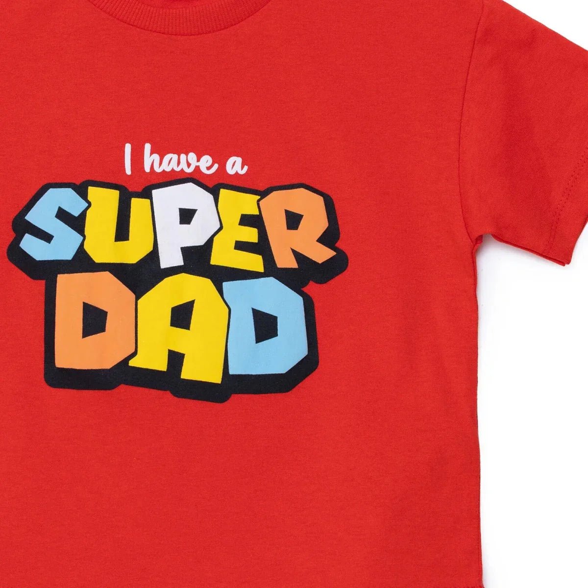 HelloBaby Boys T-shirt Slogan I Love Dad Print Crew Neck Short Sleeve - Red | Luxury Home Accessories | Heulog Glow