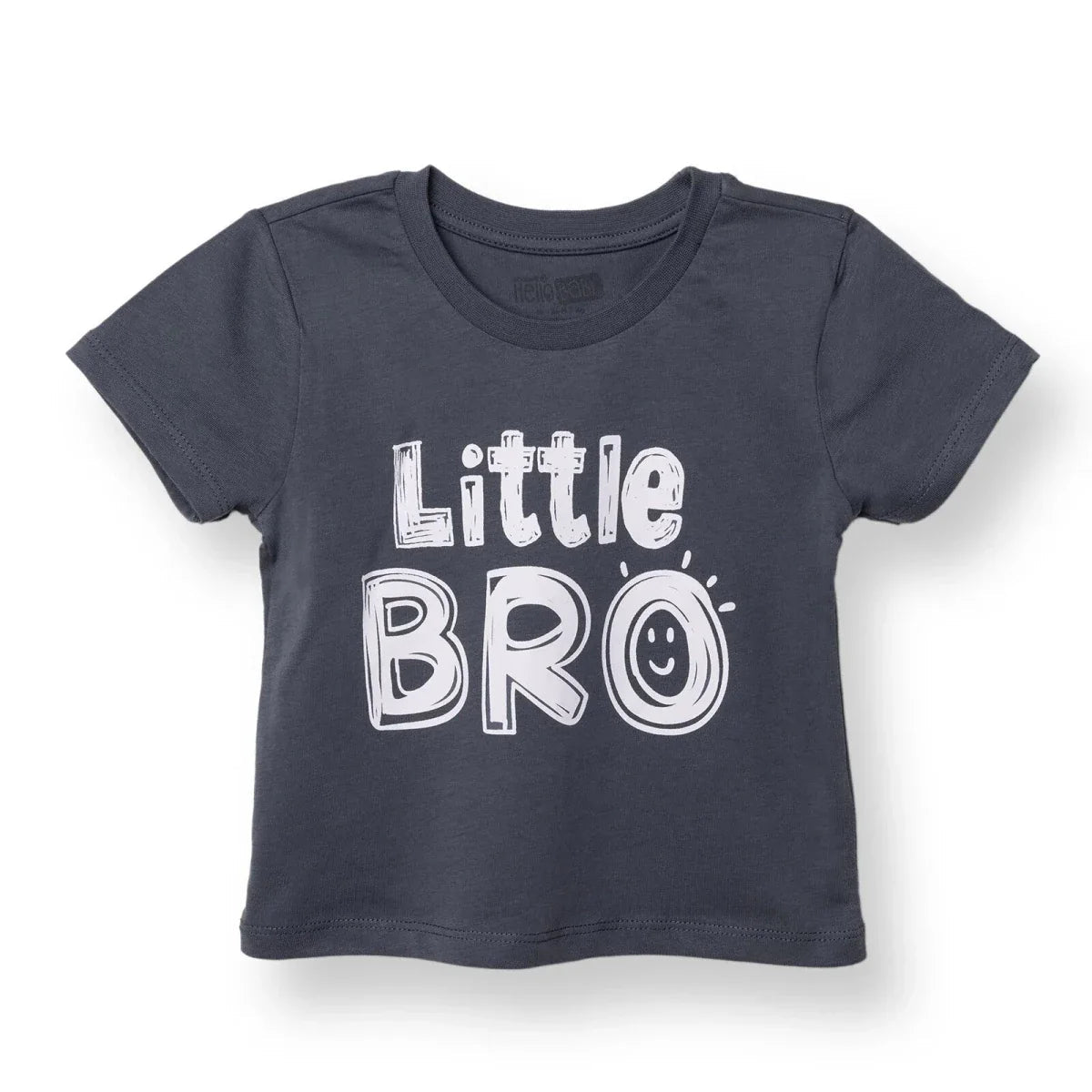 HelloBaby Boys T-shirt Slogan Print Crew Neck Short Sleeve - Charcoal | Luxury Home Accessories | Heulog Glow