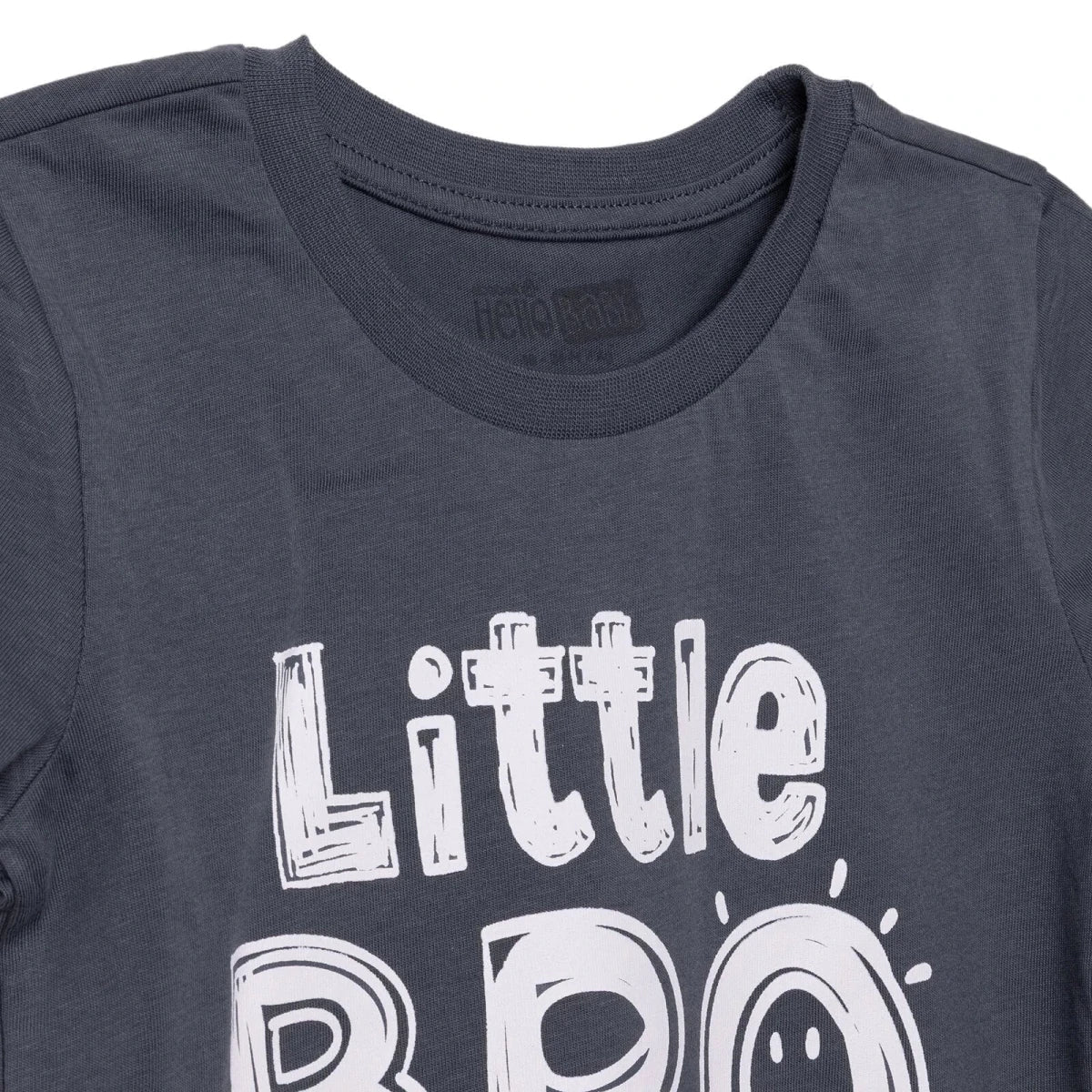 HelloBaby Boys T-shirt Slogan Print Crew Neck Short Sleeve - Charcoal | Luxury Home Accessories | Heulog Glow