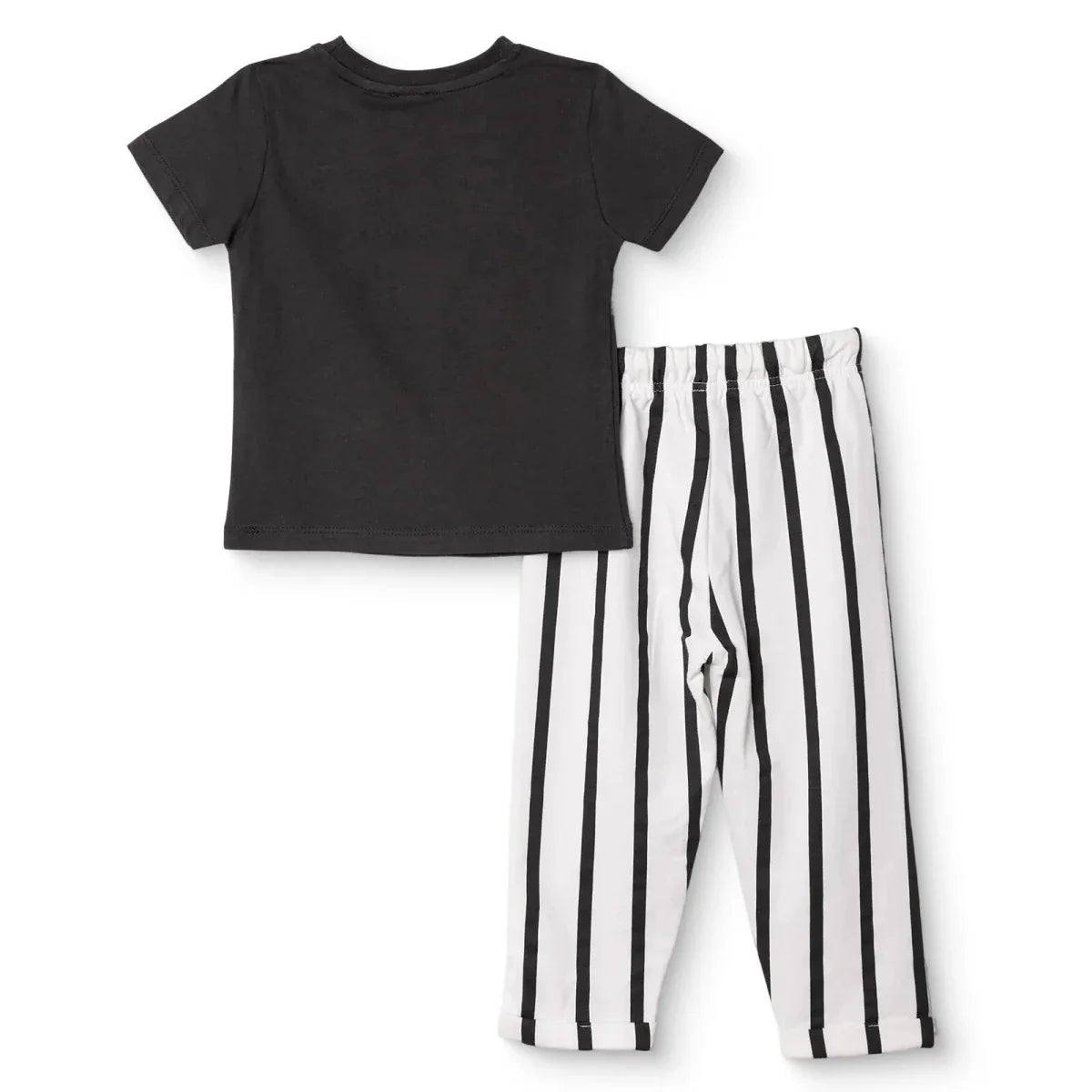 HelloBaby Boys T-Shirt & Trousers Set Bear Print Cool Boy Crew Neck Full Length Short Sleeve - Anthracite | Luxury Home Accessories | Heulog Glow