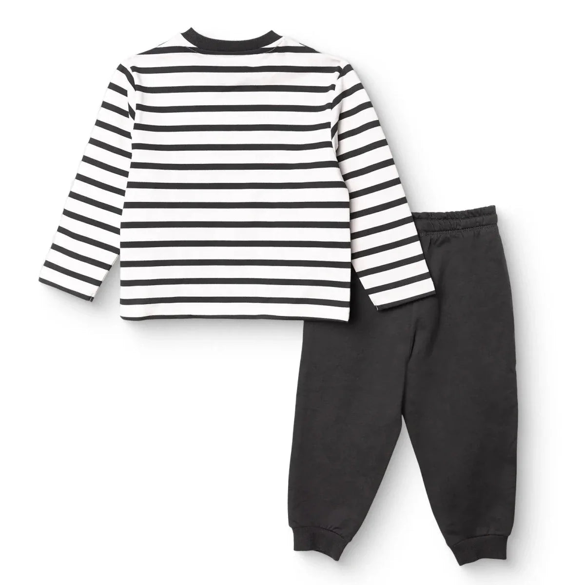 HelloBaby Boys Tracksuit Set Bear Print Lace-up Cool Boy Crew Neck Full Length Long Sleeve - Black Printed | Luxury Home Accessories | Heulog Glow
