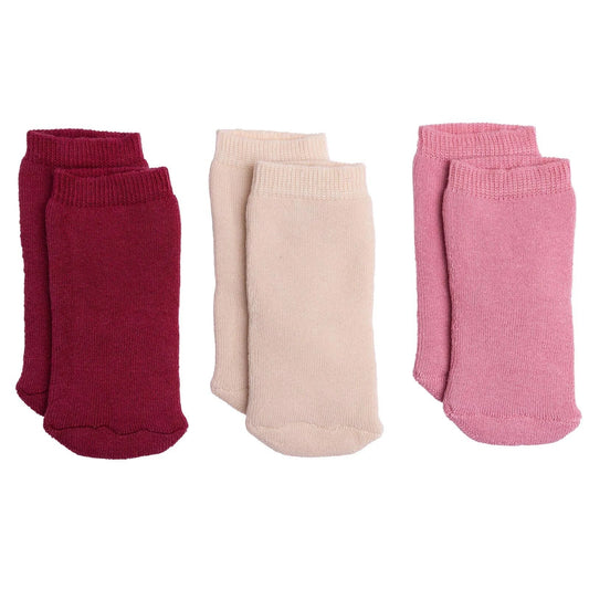 HelloBaby Girl Chenille Socks 3 Pack - Light Rose | Luxury Home Accessories | Heulog Glow