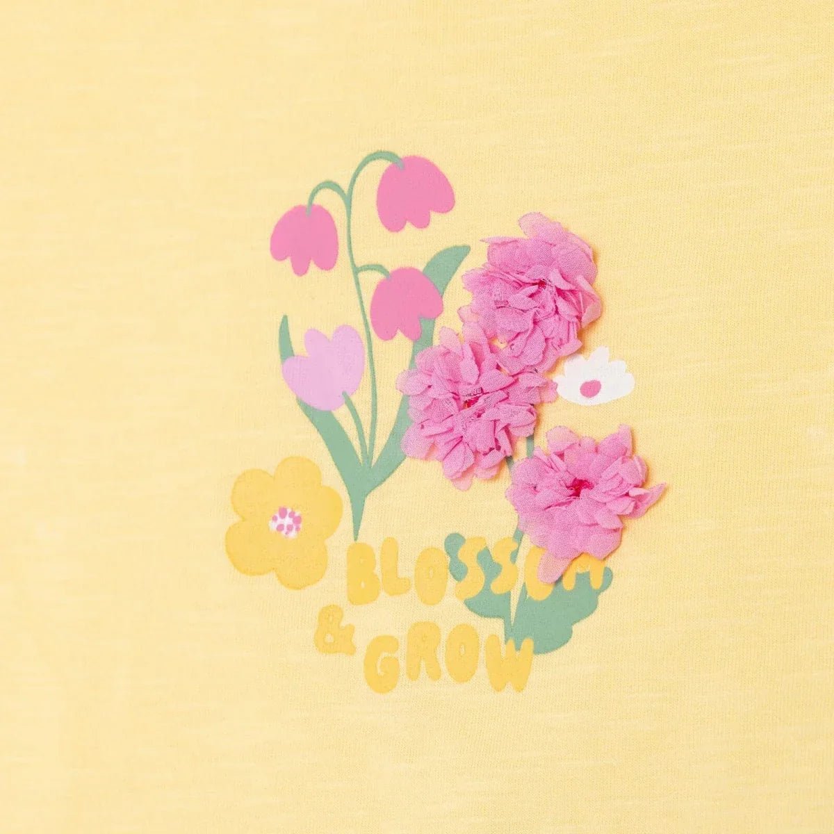 HelloBaby Girls Blouse & Leggings Set Ditsy Flower Crew Neck Full Length Short Sleeve - Yellow | Luxury Home Accessories | Heulog Glow