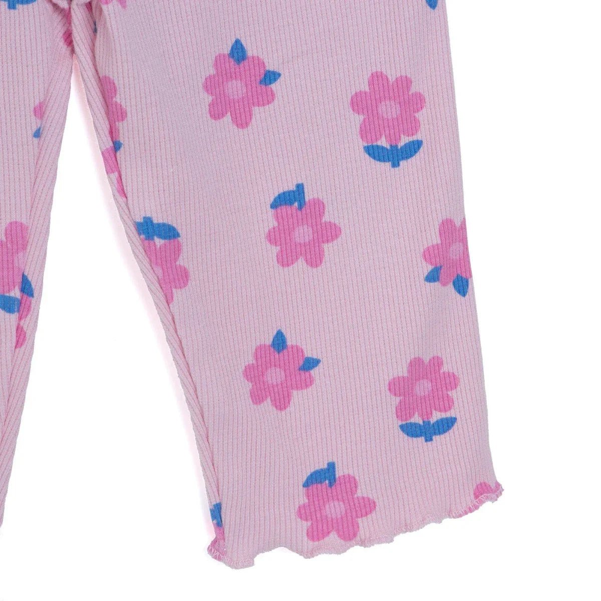HelloBaby Girls Blouse & Leggings Set Floral Print Ditsy Flower Crew Neck Full Length Short Sleeve - Pink Printed | Luxury Home Accessories | Heulog Glow
