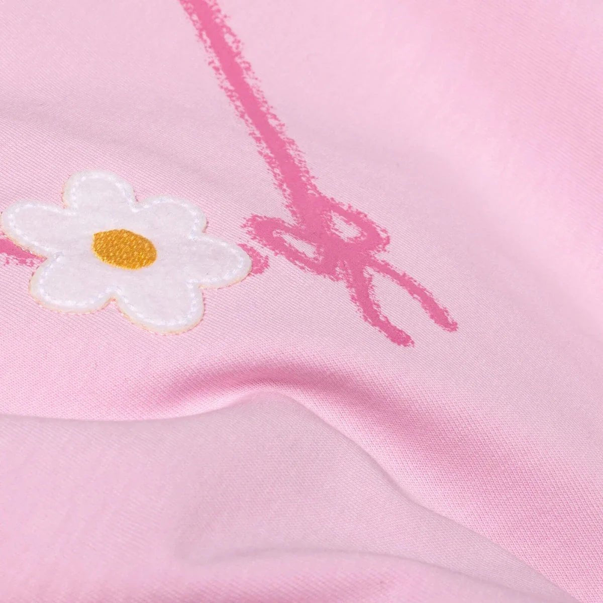 HelloBaby Girls Blouse & Leggings Set Heart Print Ditsy Flower Crew Neck Full Length Short Sleeve - Pink | Luxury Home Accessories | Heulog Glow