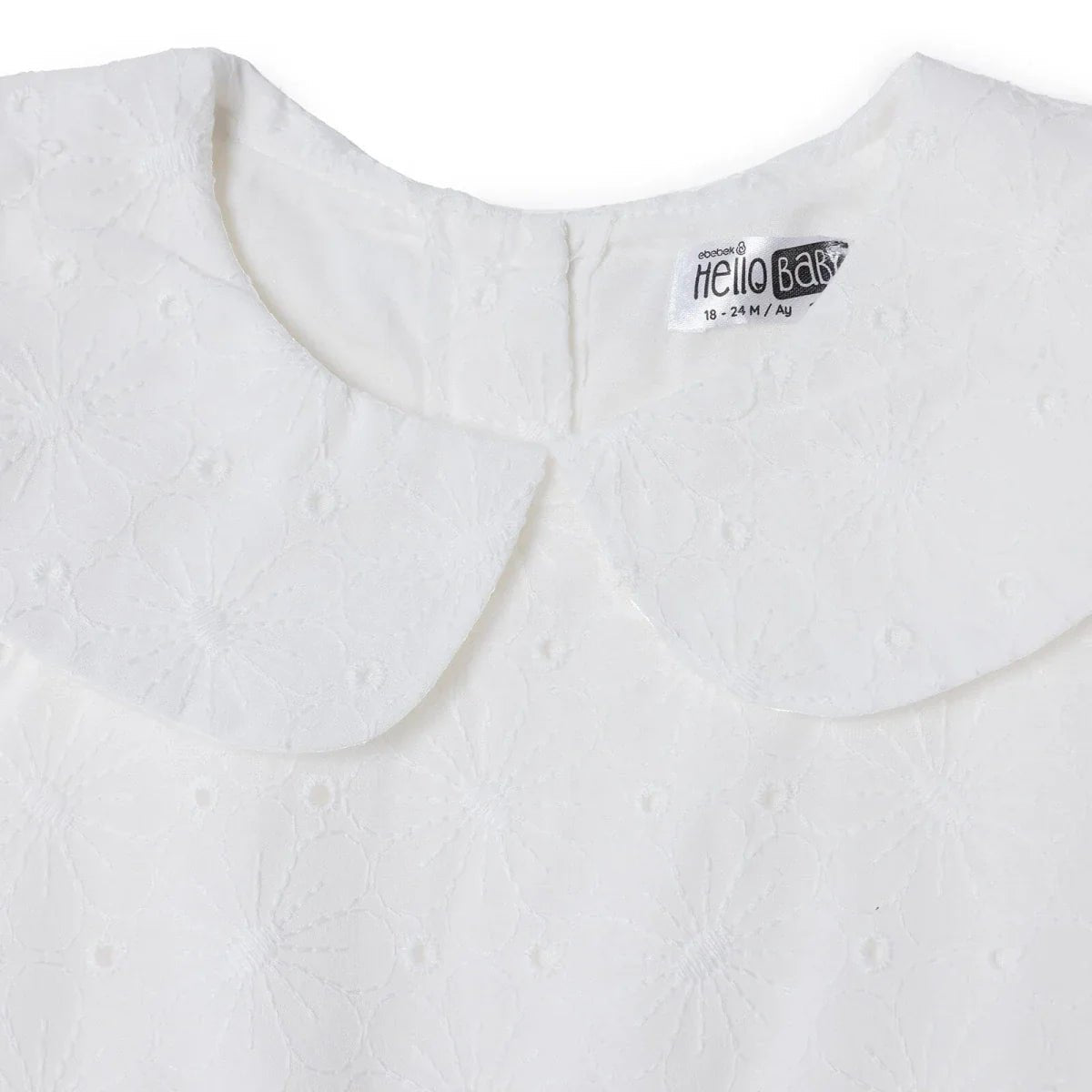 HelloBaby Girls Dress Berry Belle Peter Pan Collar Short Sleeve - White | Luxury Home Accessories | Heulog Glow