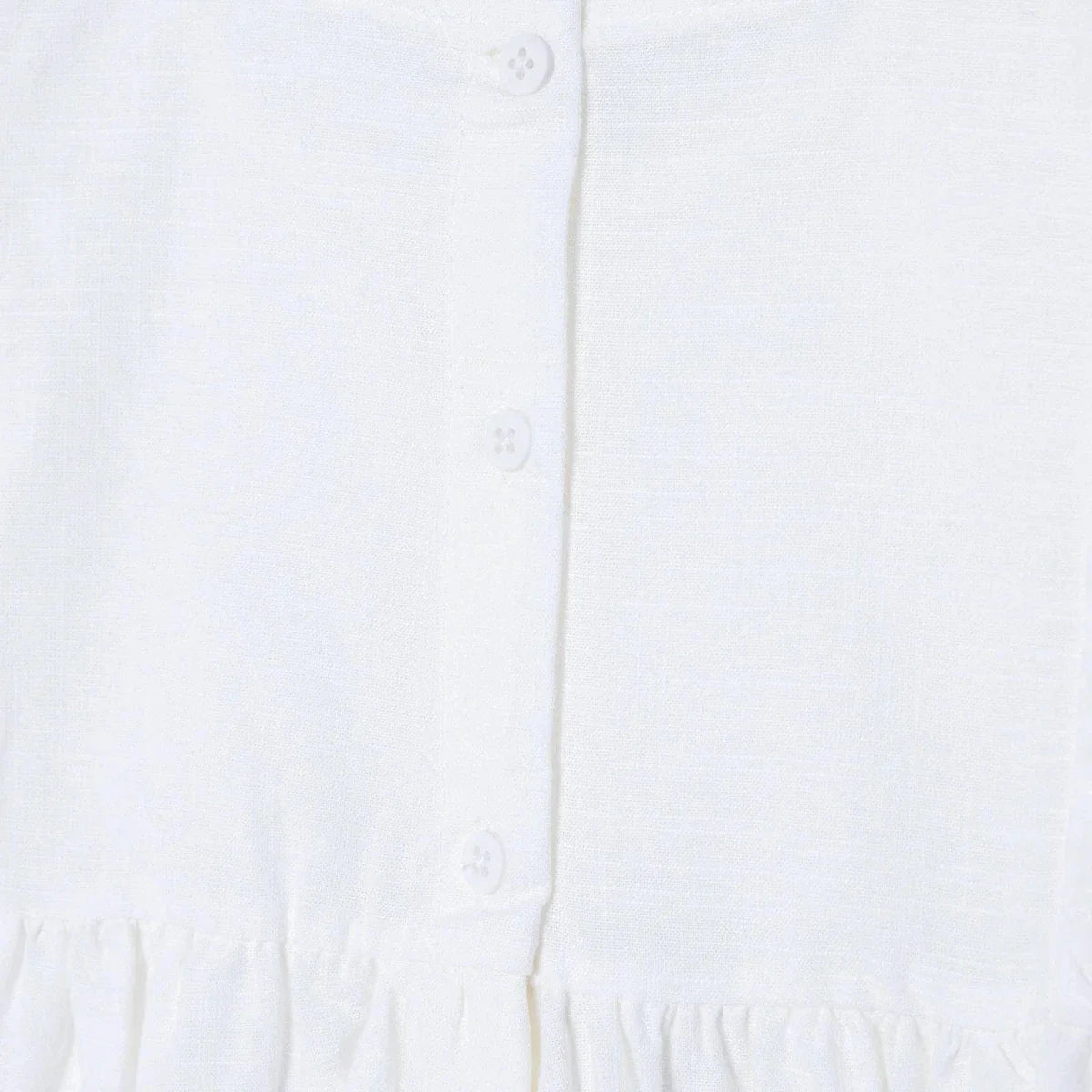 HelloBaby Girls Dress Buttoned Berry Belle Crew Neck Short Sleeve - Ecru | Luxury Home Accessories | Heulog Glow
