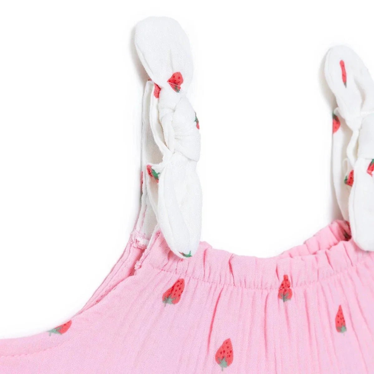 HelloBaby Girls Dress Buttoned Berry Belle Crew Neck Short Sleeve - Pink Printed | Luxury Home Accessories | Heulog Glow