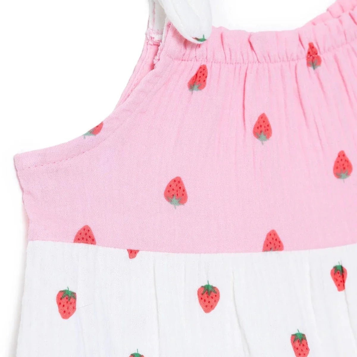 HelloBaby Girls Dress Buttoned Berry Belle Crew Neck Short Sleeve - Pink Printed | Luxury Home Accessories | Heulog Glow