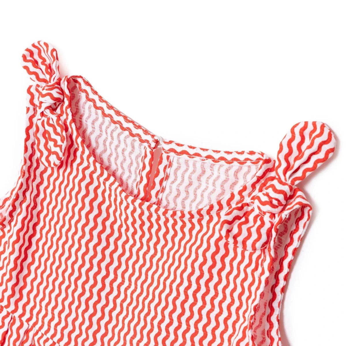 HelloBaby Girls Dress Buttoned Berry Belle Crew Neck Strappy - Coral Printed | Luxury Home Accessories | Heulog Glow