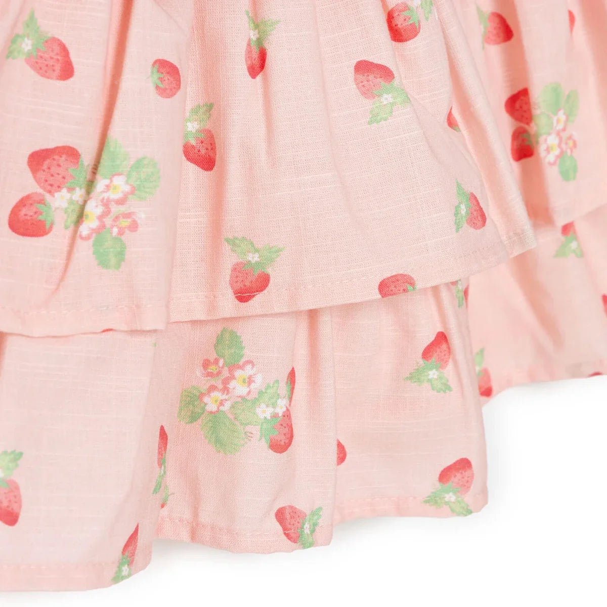 HelloBaby Girls Dress Cherry Print Buttoned Berry Belle Peter Pan Collar Short Sleeve - Pink Printed | Luxury Home Accessories | Heulog Glow