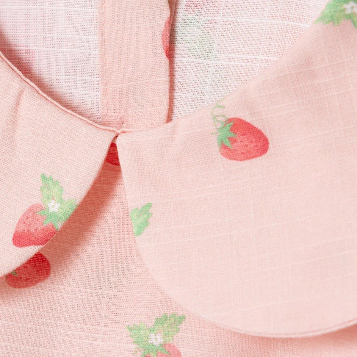 HelloBaby Girls Dress Cherry Print Buttoned Berry Belle Peter Pan Collar Short Sleeve - Pink Printed | Luxury Home Accessories | Heulog Glow