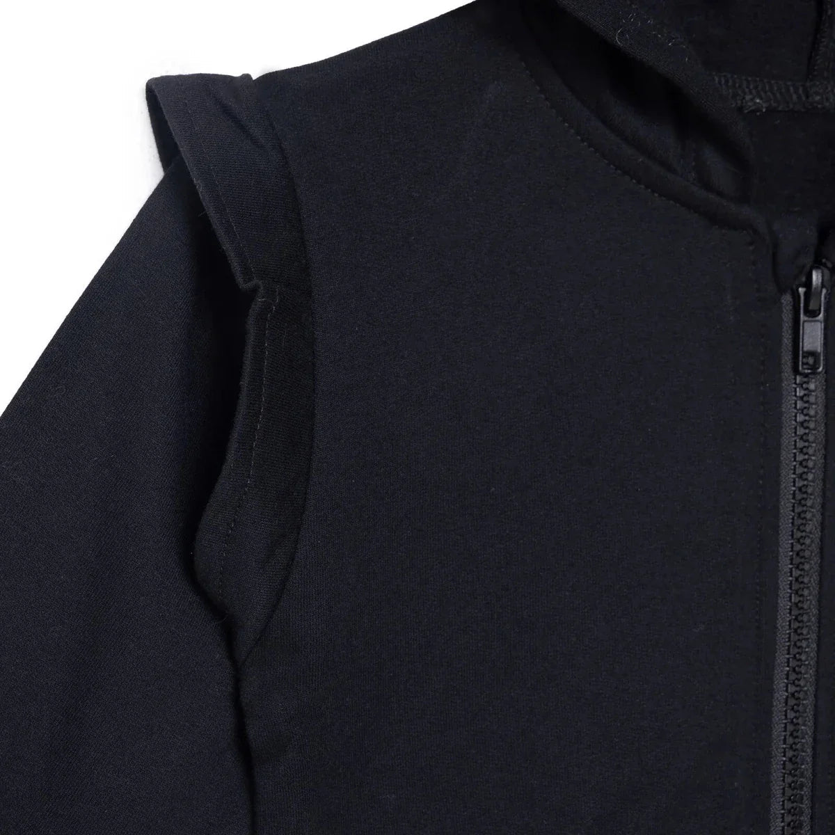 HelloBaby Girls Hooded Cardigan Crew Neck Long Sleeve - Black | Luxury Home Accessories | Heulog Glow