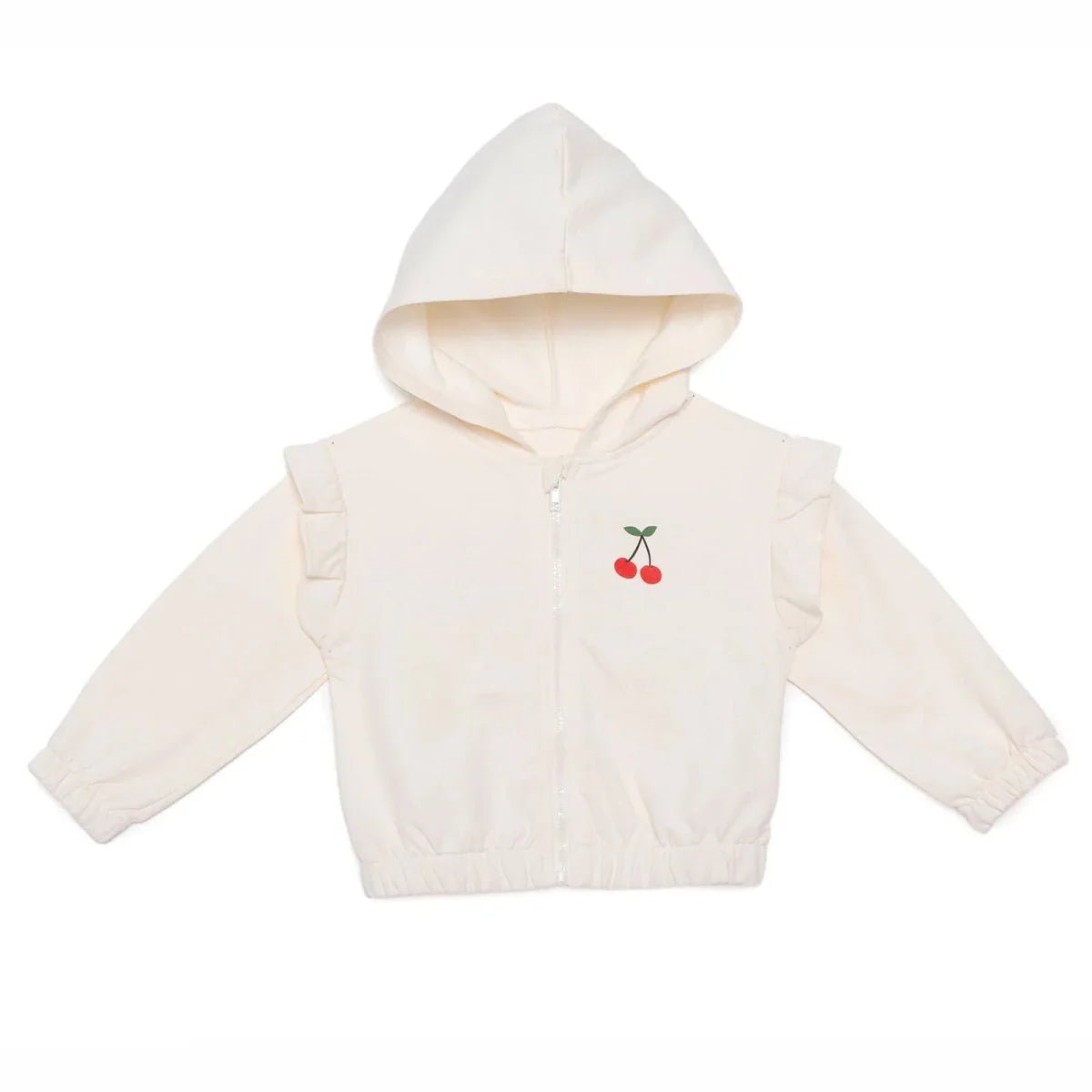 HelloBaby Girls Hooded Cardigan Crew Neck Long Sleeve - Ecru | Luxury Home Accessories | Heulog Glow