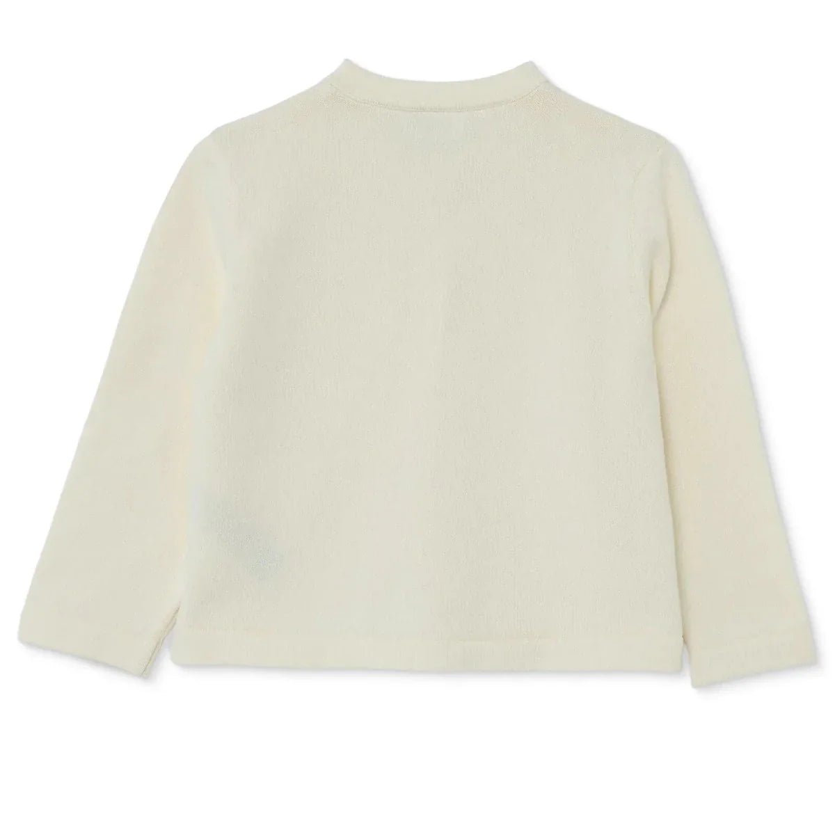 HelloBaby Girls Knitted Cardigan Buttoned Berry Belle Peter Pan Collar Long Sleeve - Ecru | Luxury Home Accessories | Heulog Glow
